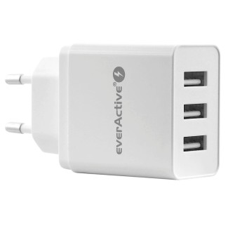 Power Supply 5V 2.4A - 3xUSB Plug - SC-300 (White)