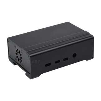 Din Rail Box for Raspberry Pi 4 - Aluminum with Cooling Fan and Heatsinks