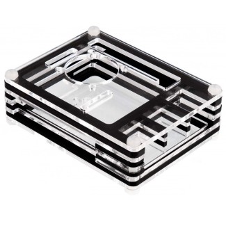 Case for Raspberry Pi 4 - Black/Clear