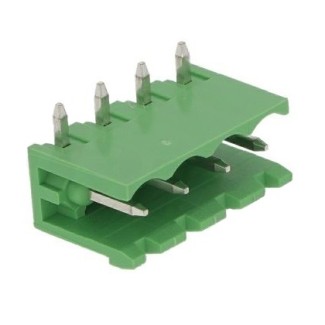 Κλέμα Ζευγαρωτή 4 Pins Γωνιακή Αρσενική (P5.08)