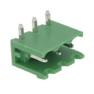 Κλέμα Ζευγαρωτή 3 Pins Γωνιακή Αρσενική (P5.08)