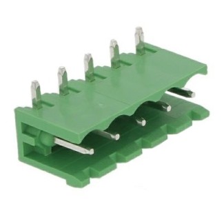 Κλέμα Ζευγαρωτή 5 Pins Γωνιακή Αρσενική (P5.08)