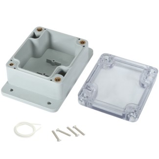 Κουτί Κατασκευών ABS 64x58x35mm - Flanged & Clear Cover - IP67
