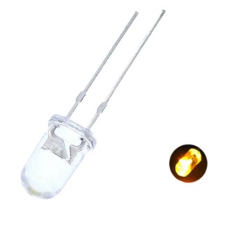 LED Διάφανο 3mm Super Bright Κίτρινο