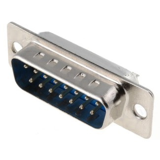 D-SUB Connector Male 15-pin - for Soldering