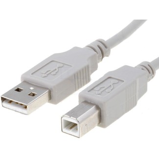 Καλώδιο USB 2.0 A to B 0.5m Γκρί