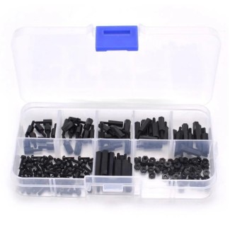 Standoff, Bolts & Nuts Assortment Kit M2 Black - 180pcs