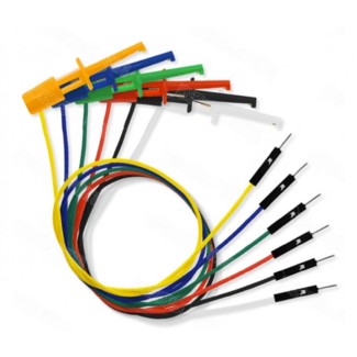 Test Cable Dupont Male to Hook - Pack of 6
