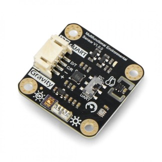 Gravity High Accuracy Temperature, Humidity, Pressure, Ambient Light and UV Sensor - I2C/UART