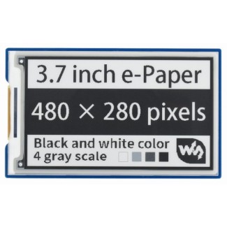 Pi Display e-Paper 3.7" ΗΑΤ 480x280 (4-Grey Scales)
