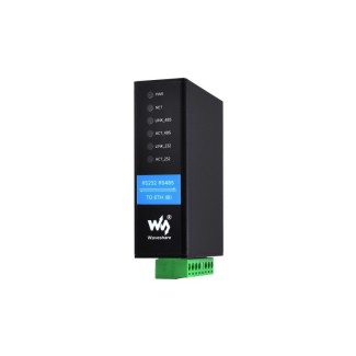 Rail-Μount Serial Server RS232/RS485 to RJ45 with Dual Ethernet Ports