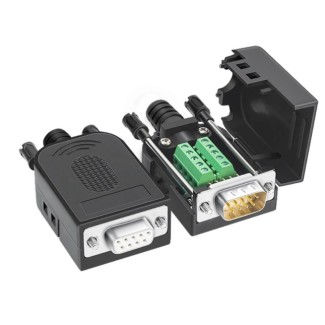 DB9 to Screw Terminal with Case - Female