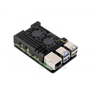 Aluminum Case for Raspberry Pi 5 - Dual Cooling Fans