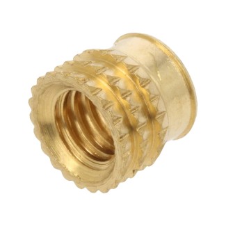 Threaded Insert M6 Brass for Plastic - M6x7.7x14.6