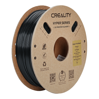 Creality Hyper PLA Filament - 1.75mm 1kg Black, Color: Black