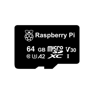 Raspberry Pi microSD Card - 64GB, Storage Capacity: 64GB