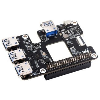 Waveshare PCIe to USB 3.2 Gen1 HAT+ - 4x USB