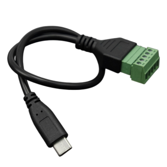 USB Cable Type-C Male to Solderless Terminal - 5V 2A 30cm
