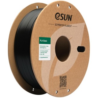 eSUN PLA Basic 1.75mm 1kg - Black, Color: Black