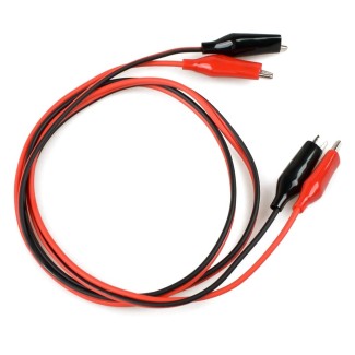 Alligator to Alligator Cable - 1m (Red/Black)