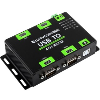 Industrial USB to 4-Ch RS232 Converter – Male Port