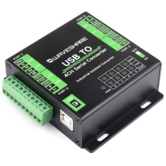 Industrial Isolated Converter USB to 4-Ch RS232/RS485/RS422/TTL