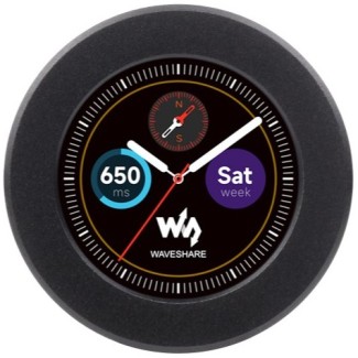 Waveshare RP2350 IPS LCD – 1.28" Round, Οθόνη Aφής: Without, Επιλογές Θήκης: With case