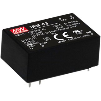 PCB Power Supply 12V 3W 0.25A MeanWell - IRM-03-12