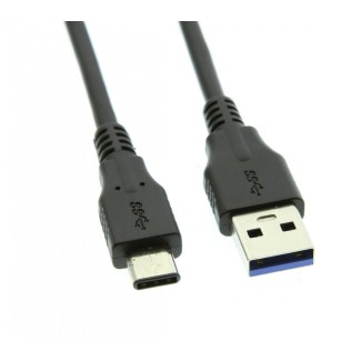 Καλώδιο USB A Αρσενικό σε C Αρσενικό - 2m Μαύρο
