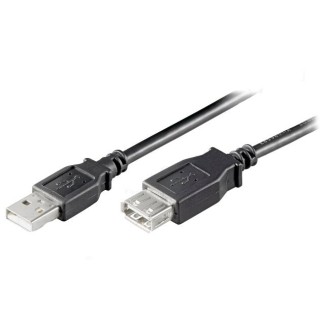 Καλώδιο USB 2.0 A Αρσενικό σε A Θηλυκό 5m Μαύρο