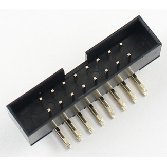 IDC Connector 2x8 Pin Male Angle
