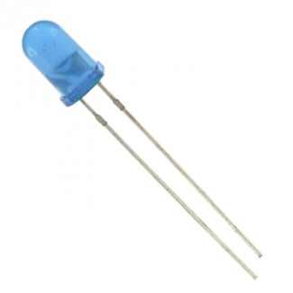 LED Diffused 5mm Μπλέ