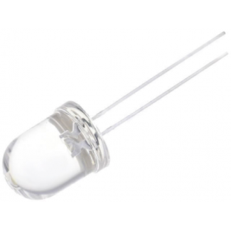 Led Διάφανο 10mm Λευκό