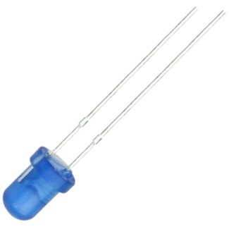 LED Diffused 3mm Μπλέ