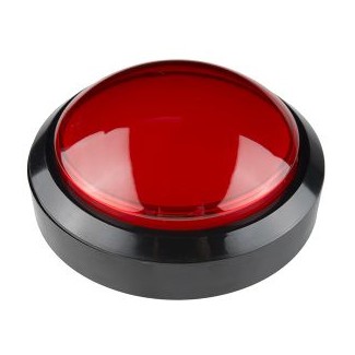 Big Dome Push Button - Red
