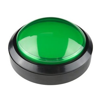 Big Dome Push Button - Green