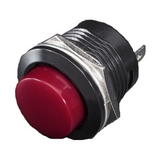 Momentary Button 16mm- Panel Mount (Red)