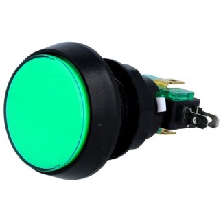 Dome Push Button 44mm - Green
