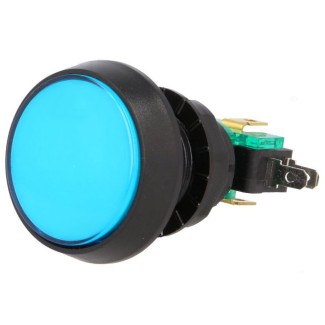 Dome Push Button 44mm - Blue