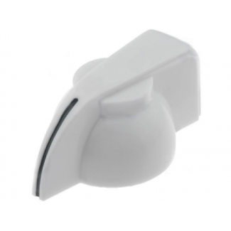 White Chicken Head Knob - 14x20mm