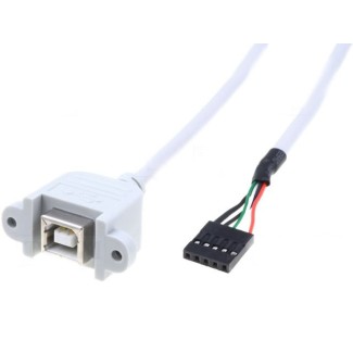 Καλώδιο USB Panel Mount - B Θηλυκό σε Θηλυκό 5-pin Header - 1m
