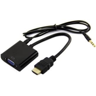 Προσαρμογέας HDMI σε VGA - Μαύρο