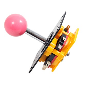 Arcade Joystick - Short Handle (Pink Ball)