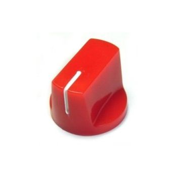 Knob 1510 Plastic Red - 19x14.5mm (Set Screw)