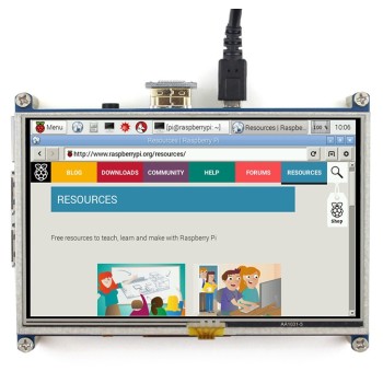 Pi Display 5" HDMI 800x480 Resistive Touchscreen