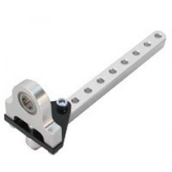 shown attached to pillow block and aluminum beam