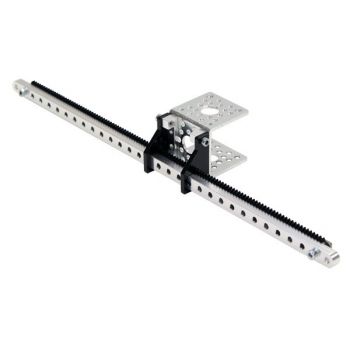 hown with our 32P Beam Gear Rack, 1.50" Aluminum Channel and attachment blocks