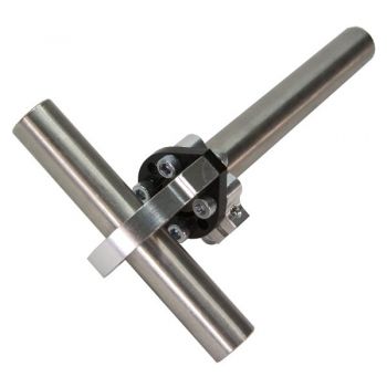 shown with a pillow block, stainless shafting and a clamping hub