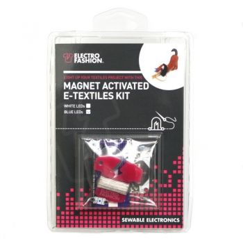 Electro-Fashion Magnet Activated E-Textiles Kit White LEDs