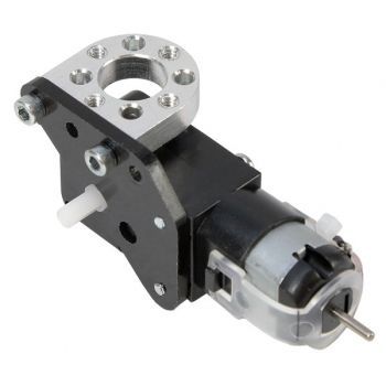 Shown on a Right Angle Gear Motor attached to a hub mount
